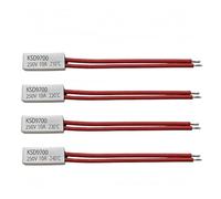 Thermostat en céramique à Fermeture Normale, Protection Thermique, 5 pièces, KSD9700 40 °C-250 °C 10 A 16 A 250 V(Ceramics-10A-NC,95C)