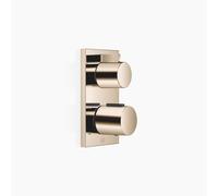 Thermostat encastré Dornbracht avec réglage de débit à sens unique, 36425670-47, Couleur: Champagne