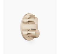 Thermostat encastré Dornbracht avec réglage de débit à sens unique, kit de montage final, 36425970-27, Couleur: Light Gold brossé