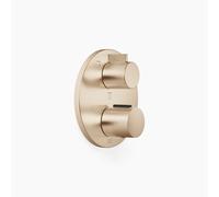 Thermostat encastré Dornbracht avec réglage de débit à trois voies, avec fonction d'arrêt, 36427970-27, Couleur: Light Gold brossé