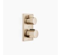 Thermostat encastré Dornbracht avec régulation de débit à trois voies, 36427670-46, Couleur: Champagne brossé