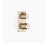 Thermostat encastré LISSÉ de Dornbracht avec réglage de débit à sens unique, 36425845-27, Couleur: Light Gold brossé