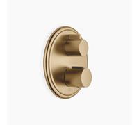 Thermostat encastré MADISON de Dornbracht avec régulation de débit à deux voies, 36426977-39, Couleur: Dark Brass brossé