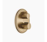 Thermostat encastré MADISON de Dornbracht avec régulation de débit à trois voies, 36427977-39, Couleur: Dark Brass brossé
