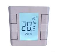 Thermostat Encastré PC pour Plancher Chauffant Thermostat Encastré(20A) | Programmation hebdo, contrôle pour précis, réduit factures, pour idéal , installer