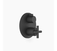 Thermostat encastré TARA de Dornbracht avec réglage de débit à sens unique, 36425892-33, Couleur: Noir Mat