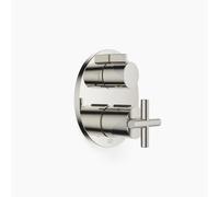 Thermostat encastré TARA de Dornbracht avec régulation de débit à deux voies, 36426892-08, Couleur: platine