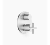 Thermostat encastré TARA de Dornbracht avec régulation de débit à deux voies, 36426892-93, Couleur: Chrome brossé