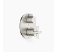 Thermostat encastré TARA de Dornbracht avec régulation de débit à trois voies, 36427892-06, Couleur: Platine brossé