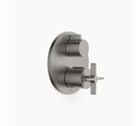 Thermostat encastré VAIA de Dornbracht avec régulation de débit à deux voies, 36426809-99, Couleur: foncé Platine mat