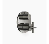 Thermostat encastré VAIA de Dornbracht avec régulation de débit à trois voies, 36427809-19, Couleur: Chrome foncé