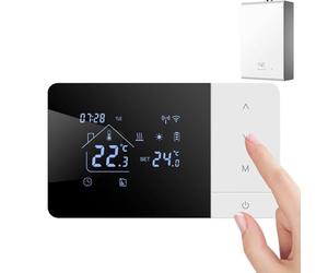Thermostat For House, Heat & Cool WiFi Thermostat APP & Voice Controlled, Temp Controller With Touchscreen For Home RV Hotel Indoor Living Room Bedroom Bathroom Garage, Smart Programmable Temperature
