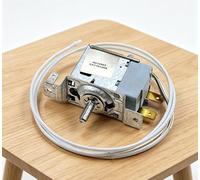 Thermostat Frigo WDF33U 2EX 2 pour broches pour Midea - Régulateur Température pour précis Sonde 76cm Montage pour facile Silver 5. pour 4x4.6cm