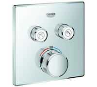 Thermostat Grohe Grohtherm SmartControl avec deux vannes d'arrêt, 29124000,