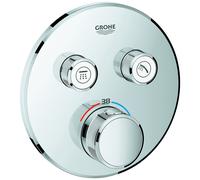 GROHE Grohtherm SmartControl - Façade pour mitigeur thermostatique pour 2 sorties chrome