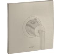 hansgrohe AXOR Citterio Thermostat 59 l/min Thermostat encastré à haut débit, poignée à levier, 39711820, Couleur: Nickel brossé