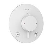 hansgrohe Ecostat Comfort S thermostat encastré pour 2 consommateurs, 33715700, Couleur: Blanc mat