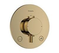 Thermostat hansgrohe Ecostat Comfort S 33718990 encastré, pour 2 Verbraucher , 23 l/min, EN 1717, aspect or poli
