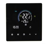 Thermostat haute puissance 25 A, contrôleur de température de chauffage au sol électrique 5000 W pour Tuya WiFi maison et bureau (WiFi noir, 25 A)
