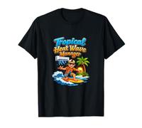 Thermostat Humour Tropical Heat Wave Manager HVAC Surfer T-Shirt