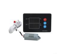 Thermostat hygrostat numérique à double sortie pour chauffage et refroidissement, plage de -20 à 60 °C, 0-100 % RH, montage sur panneau (HW453-12V)