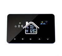 Thermostat intelligent avec contrôle par application Wi-Fi, contrôleur de température à écran tactile de 10,9 cm pour chauffage électrique et au sol à eau, régulateur numérique programmable avec (eau