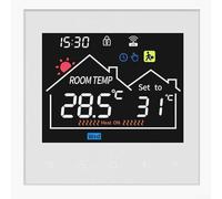 Thermostat intelligent avec écran HD, thermostat intelligent programmable, verrouillage enfant et fonctions de sécurité anti-gel pour un usage domestique (16 A)
