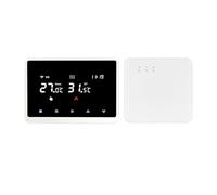 Thermostat intelligent avec récepteur RF, régulateur de radiateur programmable avec commande vocale et application (Tuya), 868 MHz, précision 0,5 °C, compatible avec chauffage au gaz, blanc