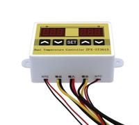 Thermostat intelligent - Contrôleur de température -50 à 99 °C (-58 à 120 °F), double relais chaleur/froid, 12 V/24 V/220 V (ZFX-ST3015 12 V)