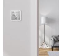 Thermostat intelligent intelligent avec contrôleur de température Wi-Fi et moniteur hygromètre numérique pour la détection du climat ambiant, moniteur de température sans fil avec écran LCD (pour