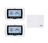 Thermostat intelligent PNI CT400 sans fil, avec WiFi, contrôle 2 zones via Internet, pour centrales thermiques, pompes, électrovannes, APP TuyaSmart, hystérésis 0,2 ° C