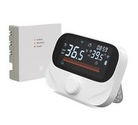 Thermostat intelligent pour chauffage de chaudière RF433 WiFi AC 298,7 m distance sans fil APP contrôle vocal LED écran tactile numérique programmable avec rapport météo bouton réglable