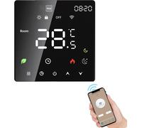 Thermostat intelligent pour la maison Contrôle de température programmable à écran tactile Protection IP20 Mode automatique/manuel Thermostat numérique pour plancher chauffant électrique 16A