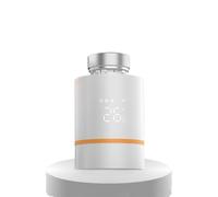 Thermostat intelligent pour radiateur avec verrouillage enfant, contrôle du chauffage économe en énergie, écran réglable, bouton rotatif et protection contre le gel pour le confort de la maison, blanc