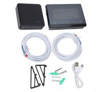 Thermostat intelligent sans fil avec option de capteur externe pour une surveillance améliorée de la température, compatible avec les systèmes de chauffage de chaudière à gaz (noir + capteur)