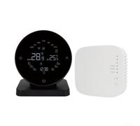 Thermostat intelligent sans fil RF433 pour application Tuya, contrôle mural programmable de la chaudière avec bouton LCD, régulateur de chauffage compatible avec la voix pour système de gaz domestique
