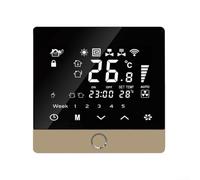 Thermostat intelligent télécommandé, compatible avec Tuya Ecosystem et Alexa/Google Assistant pour la gestion du climat (doré)