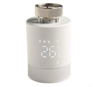 Thermostat intelligent, tête TRV WiFi, programmable 5+2/6+1, commande vocale via application, verrouillage enfant, chauffage domestique