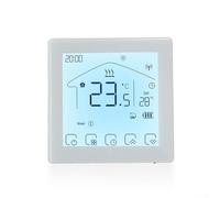 Thermostat intelligent, thermostat d'ambiance numérique WiFi, panneau de contrôle de la température pour chaudières à eau ou électriques à chauffage au sol (GA-blanc)