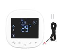 Thermostat Intelligent Thermostat numérique programmable WiFi avec contrôle précis de la température Télécommande APP pour Le Bureau à Domicile Conception Murale en ABS Blanc
