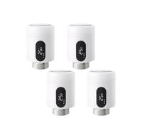 Thermostat Intelligent Tuya ZigBee, Actionneur De Radiateur, Vanne Thermostatique TRV avec Support Lumière Ambiante RéDuit Les CoûTs De Chauffage(4PCS)