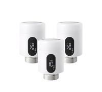 Thermostat Intelligent Tuya ZigBee, Actionneur De Radiateur, Vanne Thermostatique TRV avec Support Lumière Ambiante RéDuit Les CoûTs De Chauffage(3PCS)