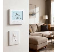 Thermostat intelligent WiFi avec écran tactile et intégration de l'application Tuya pour la gestion à distance de la température, compatible avec les systèmes de chauffage de chaudière, modes