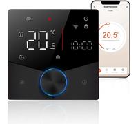Thermostat intelligent WiFi àvocale Contrôleur de température programmable hebdomadaire Thermostat à bouton intelligent numérique avec lumière à intensité variable