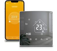 Thermostat intelligent WiFi intelligent pour chaudière à eau chaude au gaz, chauffage au sol, contrôle de la température programmable, écran tactile LCD, commande vocale (chauffage de l'eau)