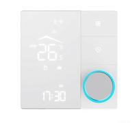 Thermostat intelligent WiFi pour chaudière à gaz, thermostat d'ambiance pour thermostats muraux programmables Tuya pour Alexa (gris 16 A)