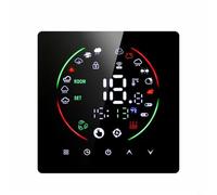 Thermostat intelligent WiFi pour chauffage au sol avec écran tactile et support vocal pour Tuya, Google Assistant, plusieurs modes pour personnaliser le programme de chauffage (noir)