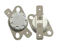 Thermostat KSD302/KSD301 (2/5/10 pièces) - Interrupteur de température en céramique haute précision, 160 °C à 350 °C, 10 A, 250 V, normalement fermé(10PCS,175C-ceramics-NC)