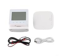 Thermostat LCD sans fil RF433 pour Tuya contrôlé par application pour chauffage de chaudière à gaz, contrôleur de température programmable avec commande vocale, alimentation USB ou batterie (WiFi)