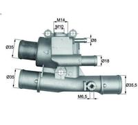 Thermostat, liquide de refroidissement MAHLE TI 124 88 pour BRAVA 1.6 1995-2001